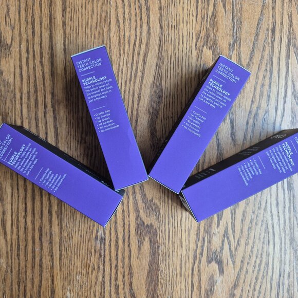 Lot of 4 Evo Purple Peppermint Instant Color Correction Toothpaste 3.5 oz 3/2027 - Picture 4 of 16